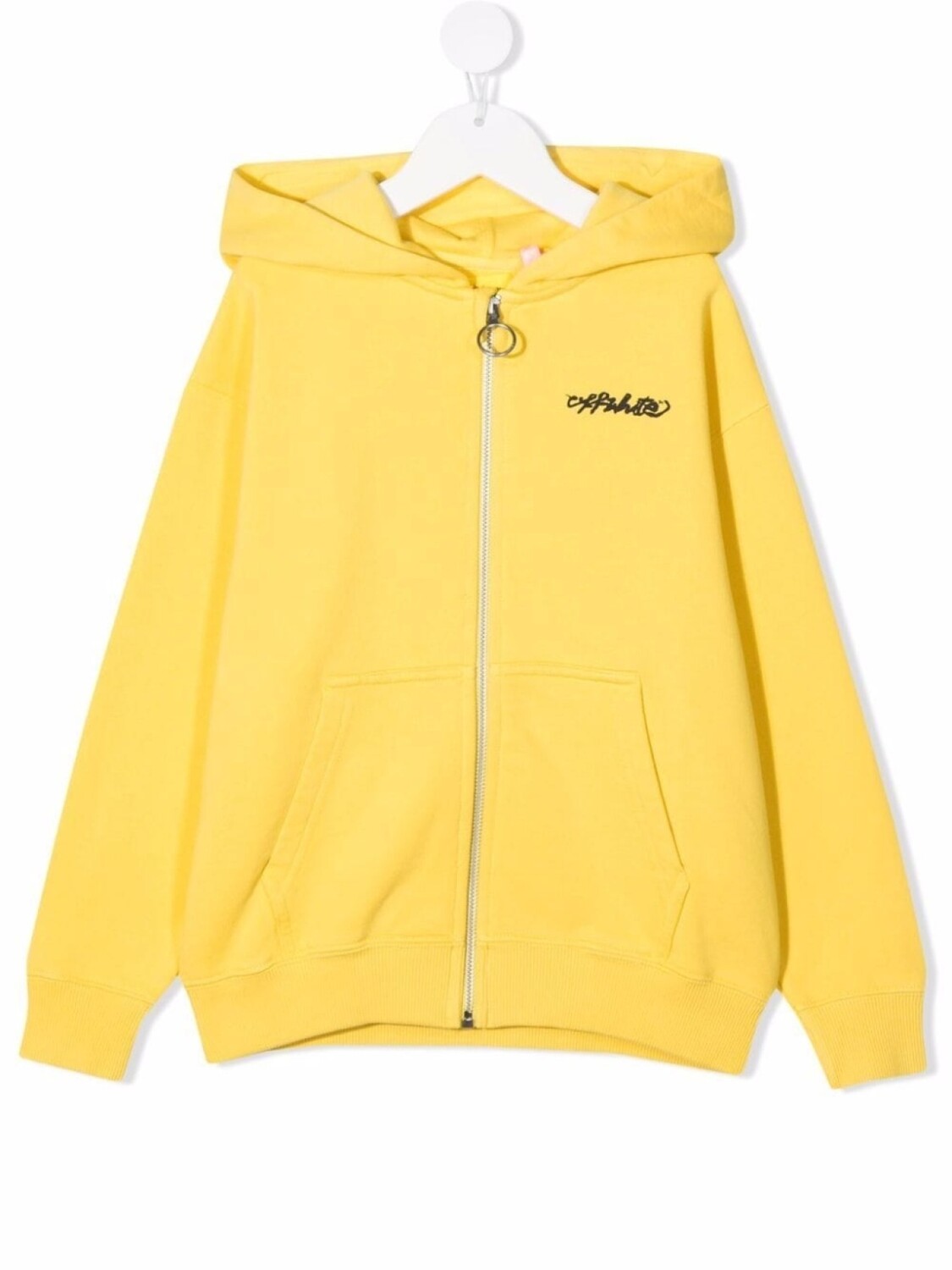 

Off-White Kids худи с логотипом, желтый