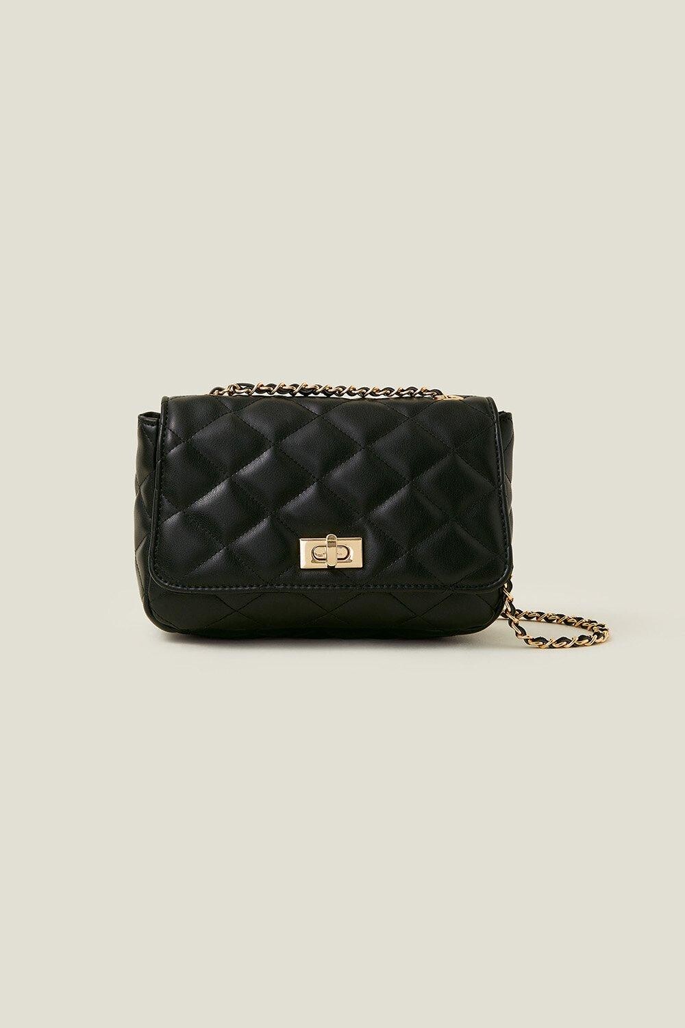 

Стеганая сумка через плечо Accessorize, черный