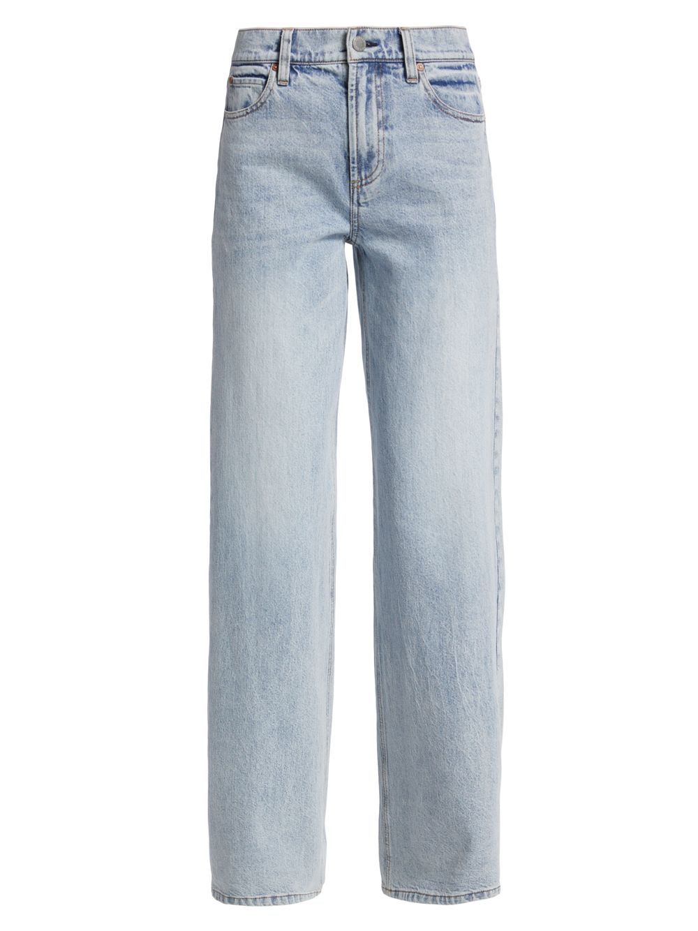 Эластичные мешковатые джинсы Trish со средней посадкой Alice + Olivia, синий прямые джинсы weezy со средней посадкой alice olivia синий