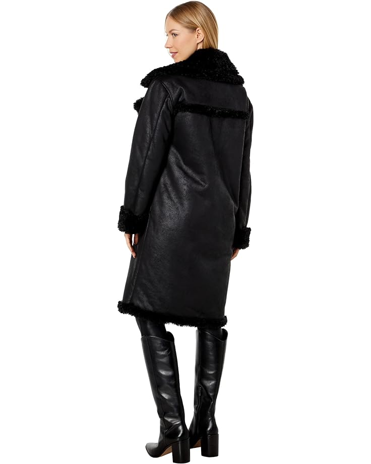 Пальто NVLT Shearling Biker Coat, черный