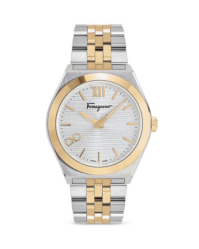 

Часы Ferragamo Vega New двух ные из нержавеющей стали, 40 мм