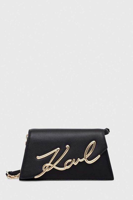 Кожаная сумочка Karl Lagerfeld, черный