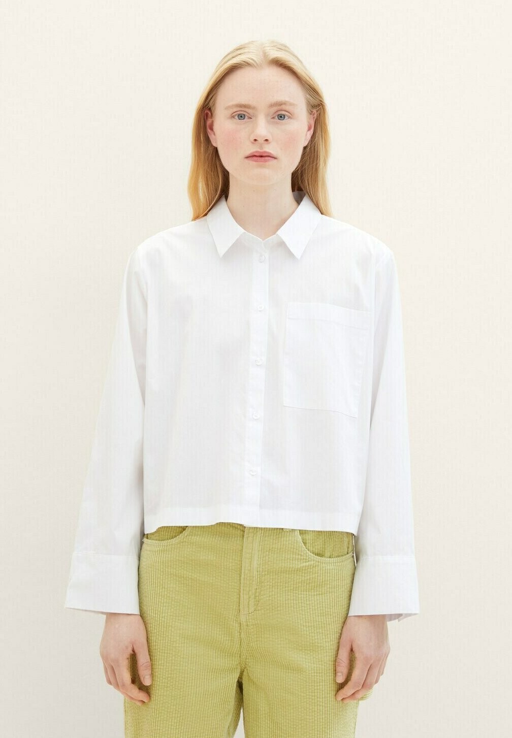 

Блузка-рубашка TOM TAILOR DENIM, цвет white