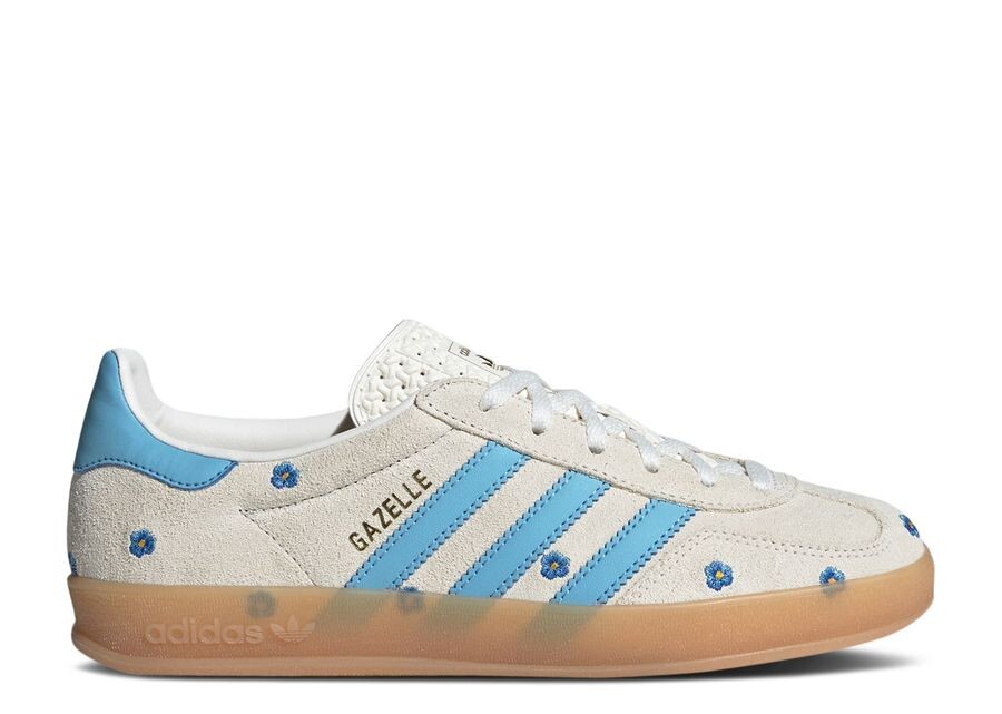 

Кроссовки adidas Wmns Gazelle Indoor, цвет Light Blue Floral Embroidery