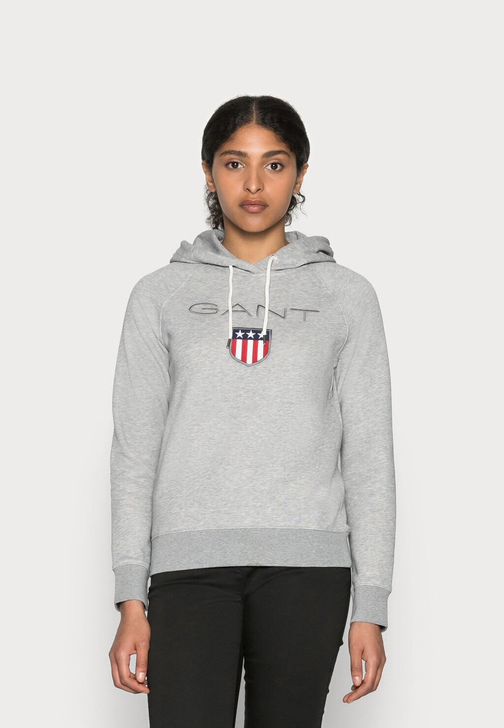 

Худи GANT Shield Hoodie, серый