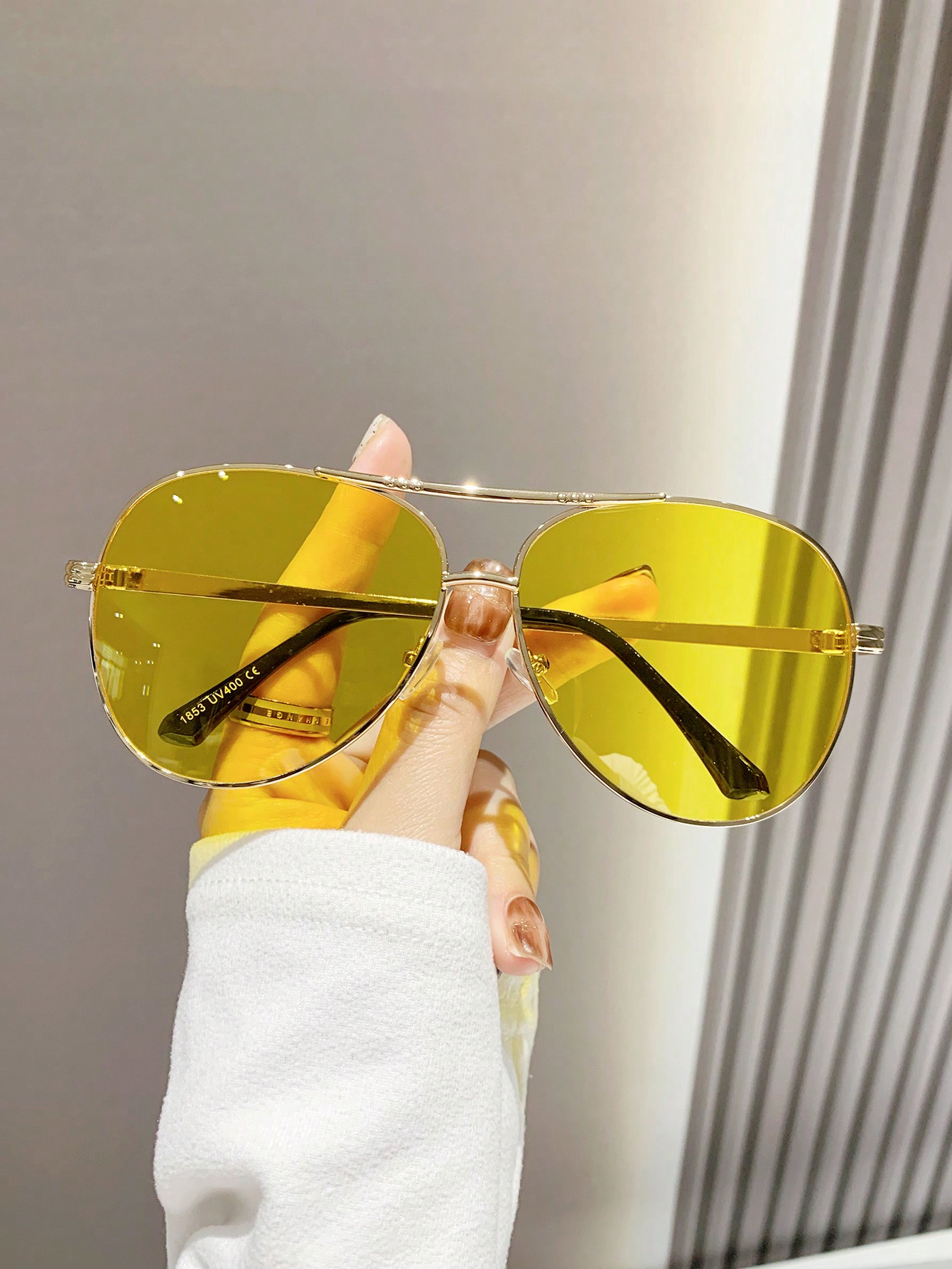 1 шт. женские винтажные модные солнцезащитные очки-пилоты в металлической эллиптической оправе с двойным лучом для отпуска цена и фото