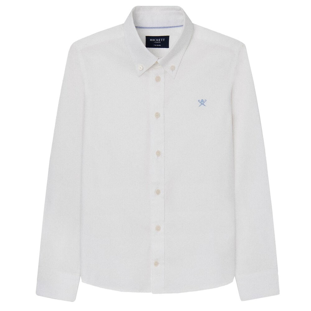 

Рубашка с длинным рукавом Hackett Washed Oxford, белый