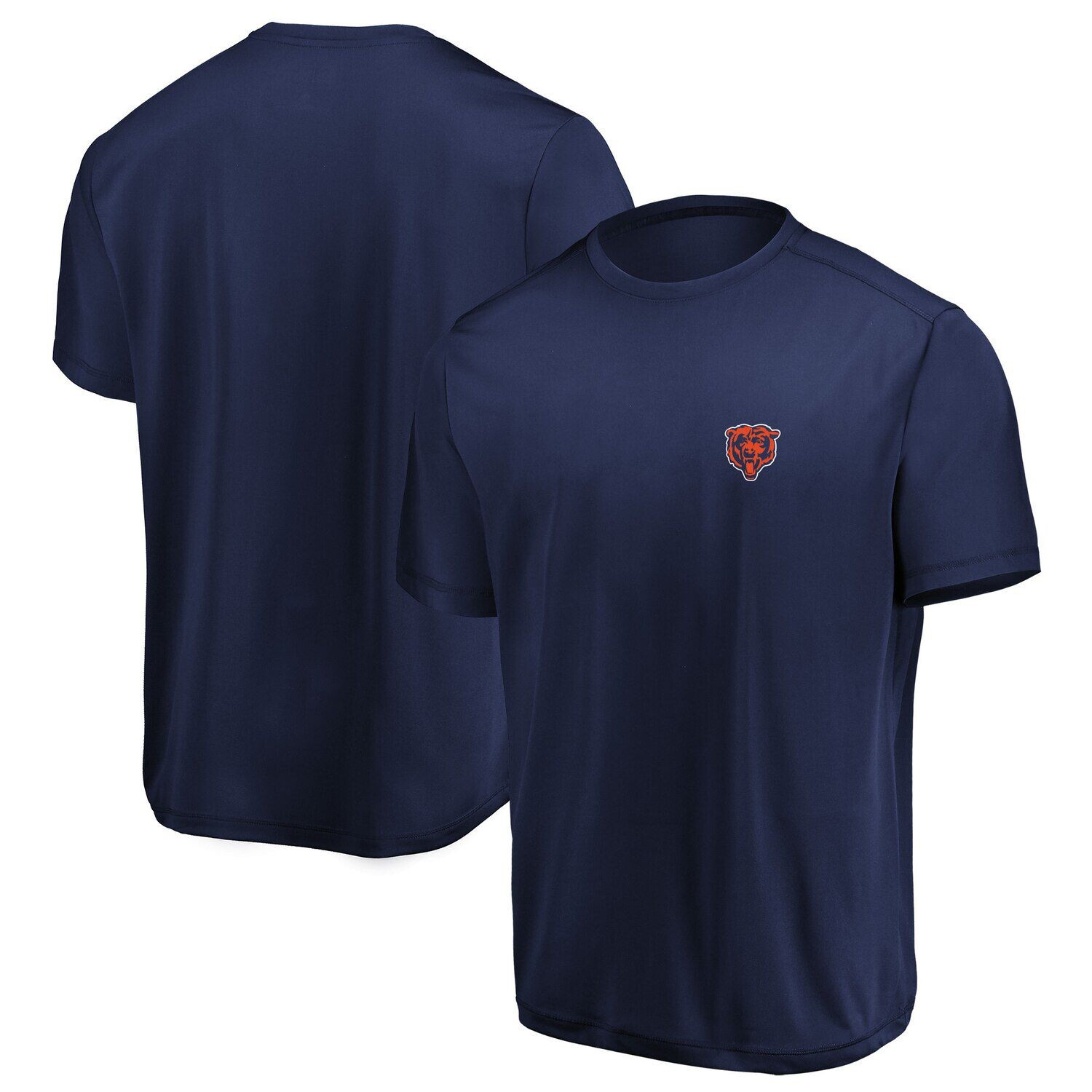 

Мужская темно-синяя футболка с логотипом Chicago Bears Showtime Majestic Cool Base, Синий