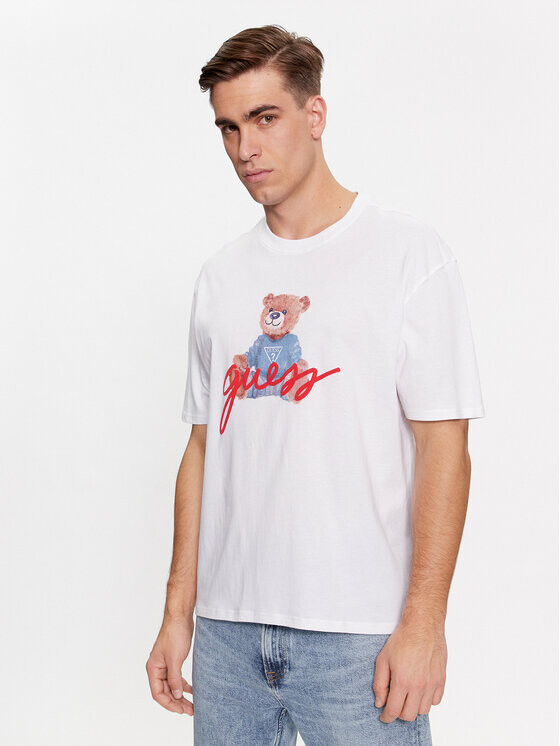 

Футболка узкого кроя Guess, белый