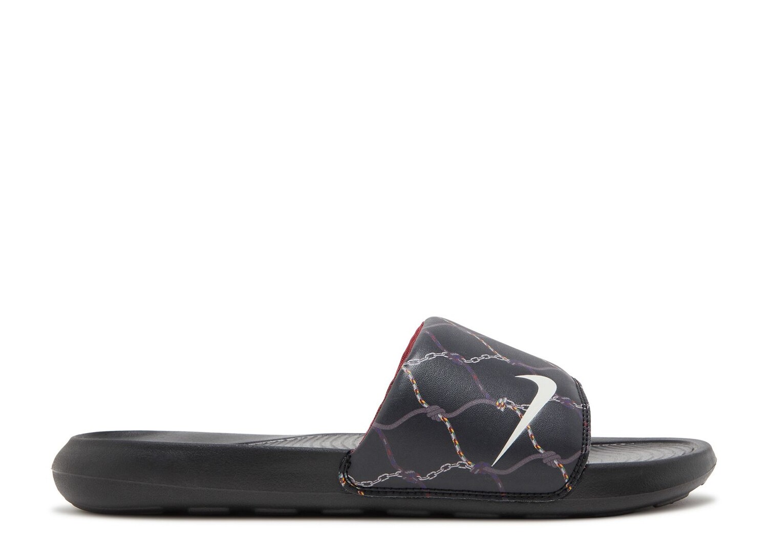 

Кроссовки Nike Victori One Printed Slide 'Black Off Noir', черный