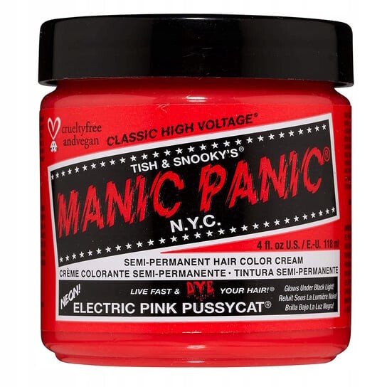 

Краска для волос Electric Pink Pussycat, 118мл Manic Panic