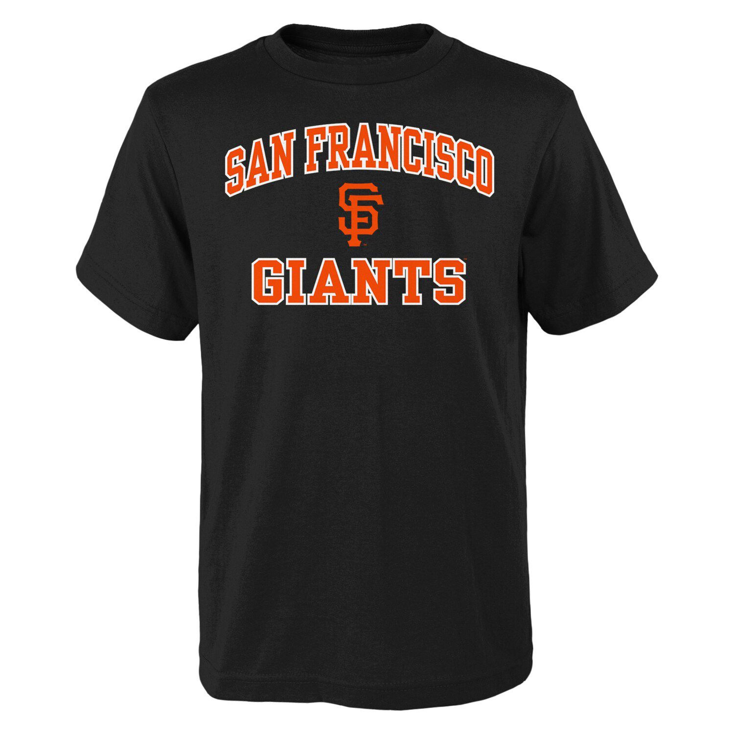 Молодежная черная футболка San Francisco Giants Heart And Soul Outerstuff