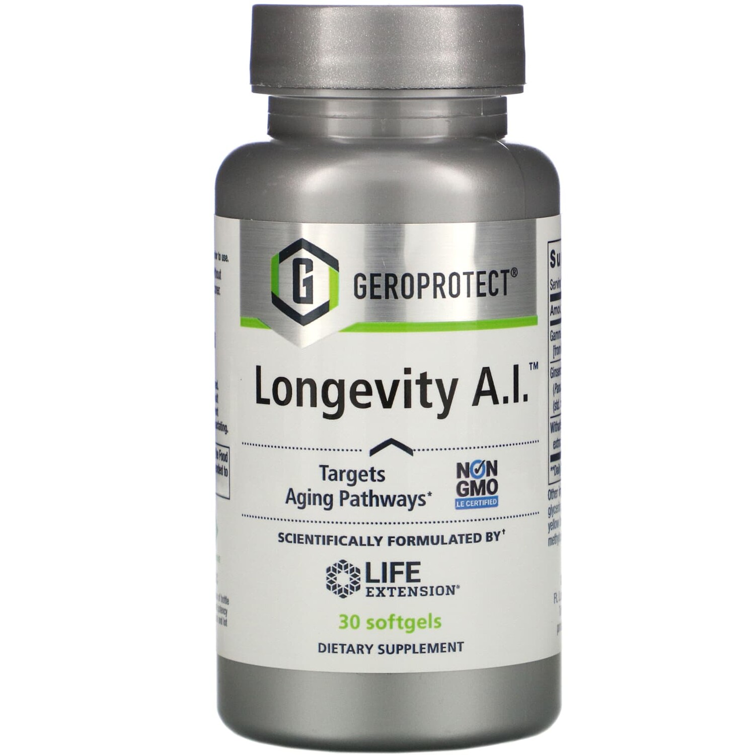

GEROPROTECT Longevity A.I., 30 капсул, Life Extension