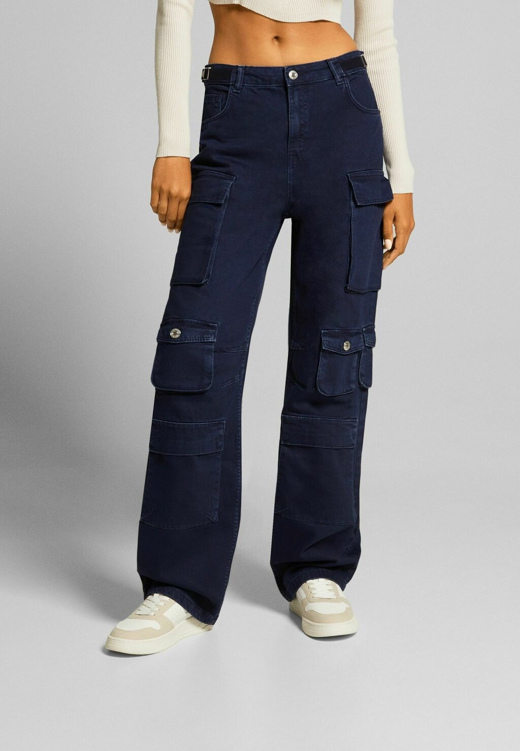 

Джинсы-сигареты Bershka, синий
