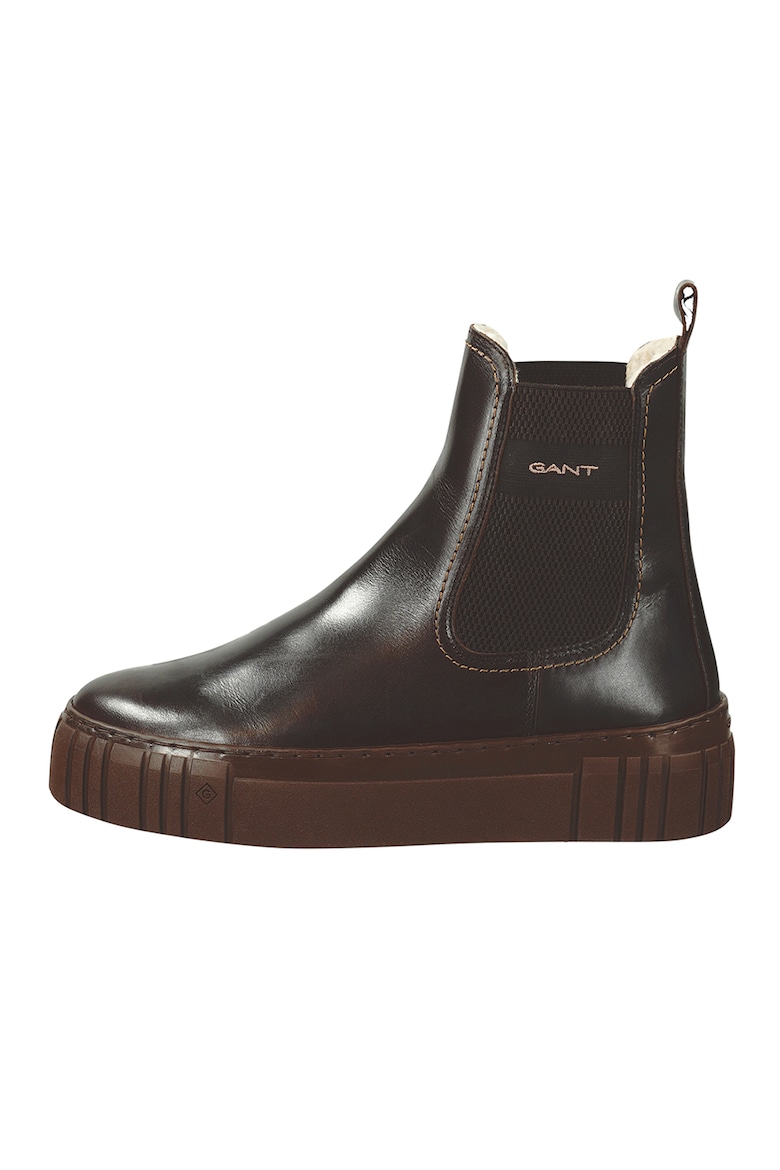 Кожаные ботинки челси Gant, коричневый кожаные ботинки челси с логотипом gant коричневый