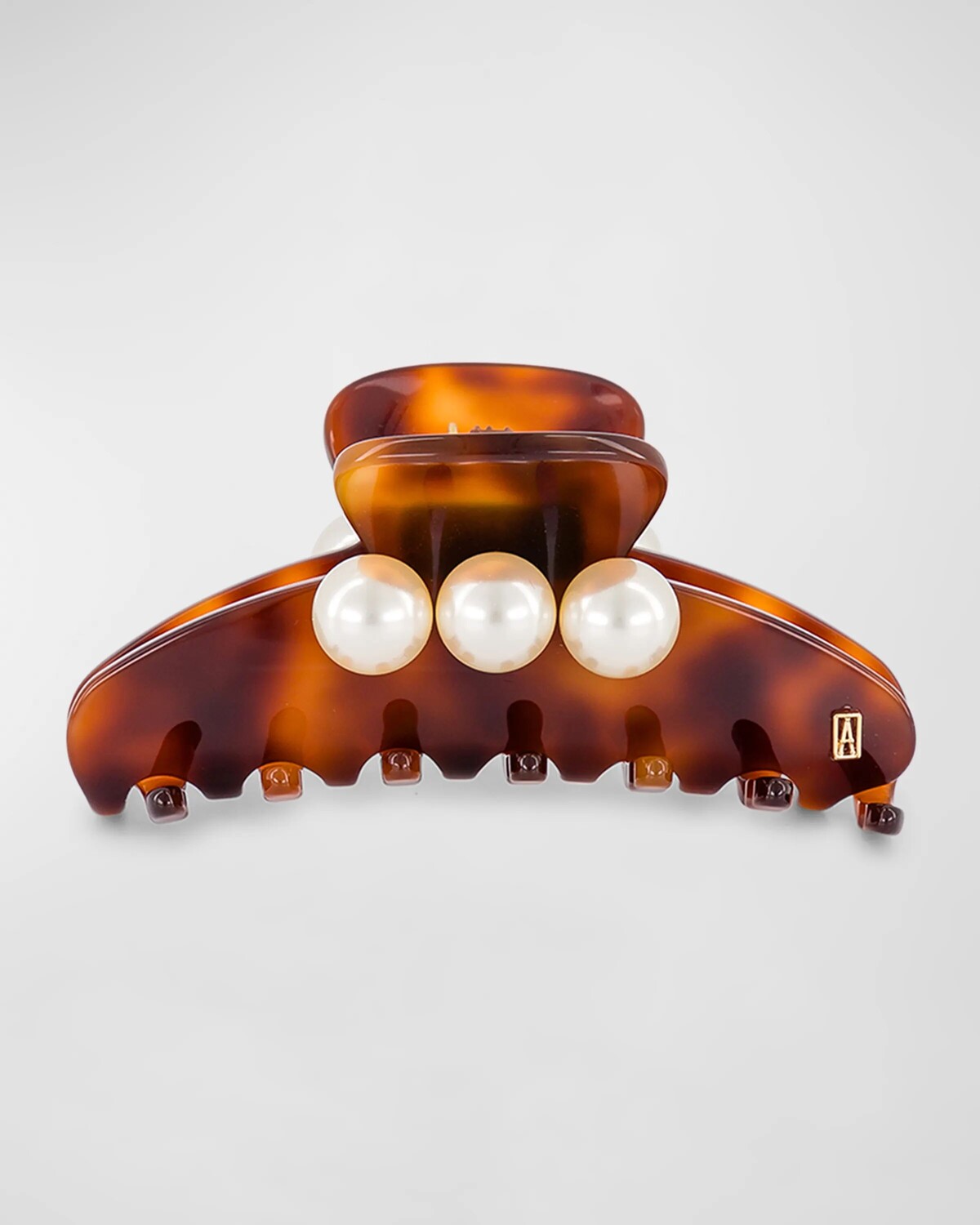 

Заколка для волос Swarovski Pearly Jaw Alexandre de Paris, цвет Tortoise