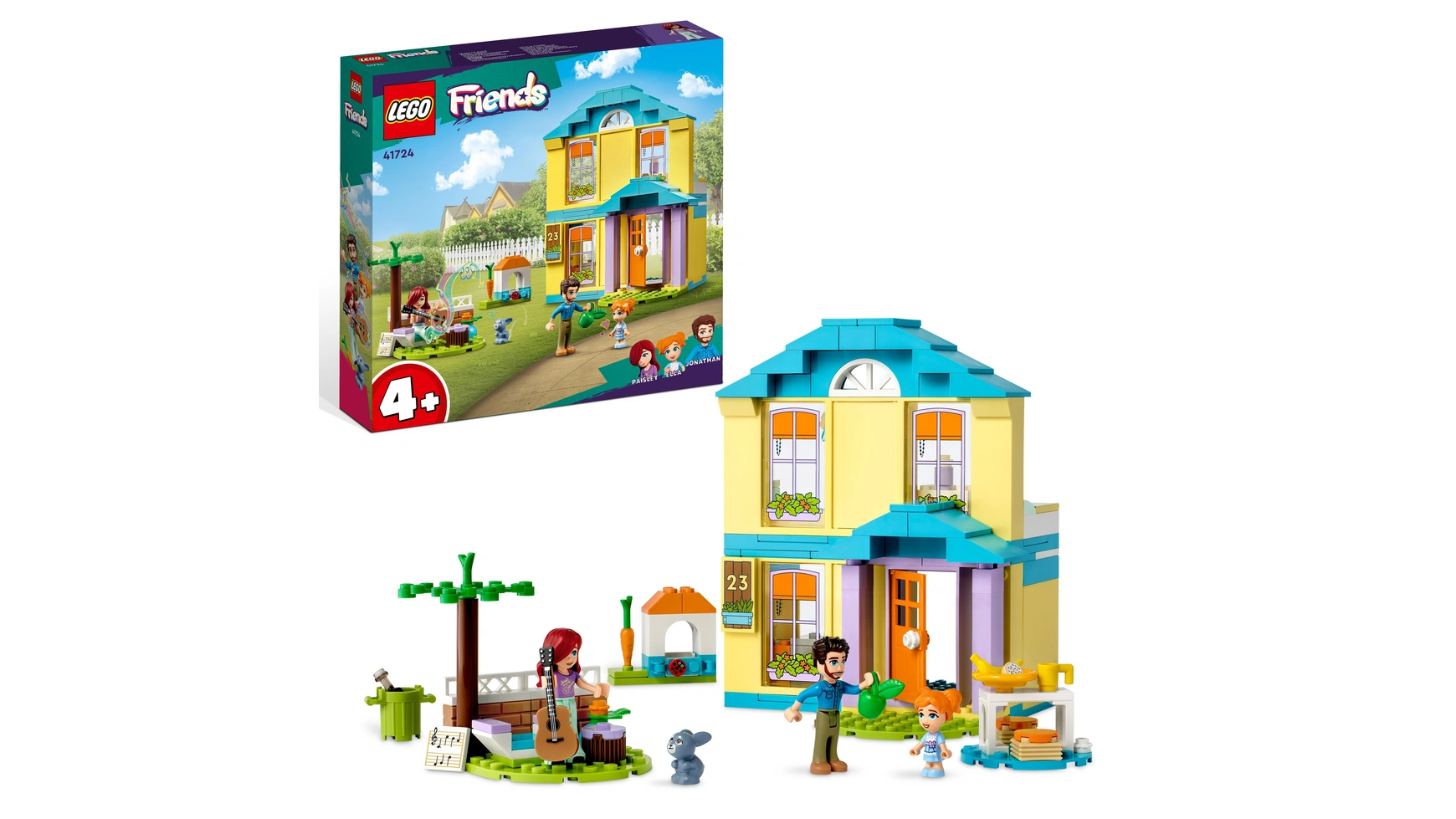 Lego Friends Дом Пейсли, кукольный домик с мини-куколками для детей от 4 лет и старше lego friends праздничный поход 41726
