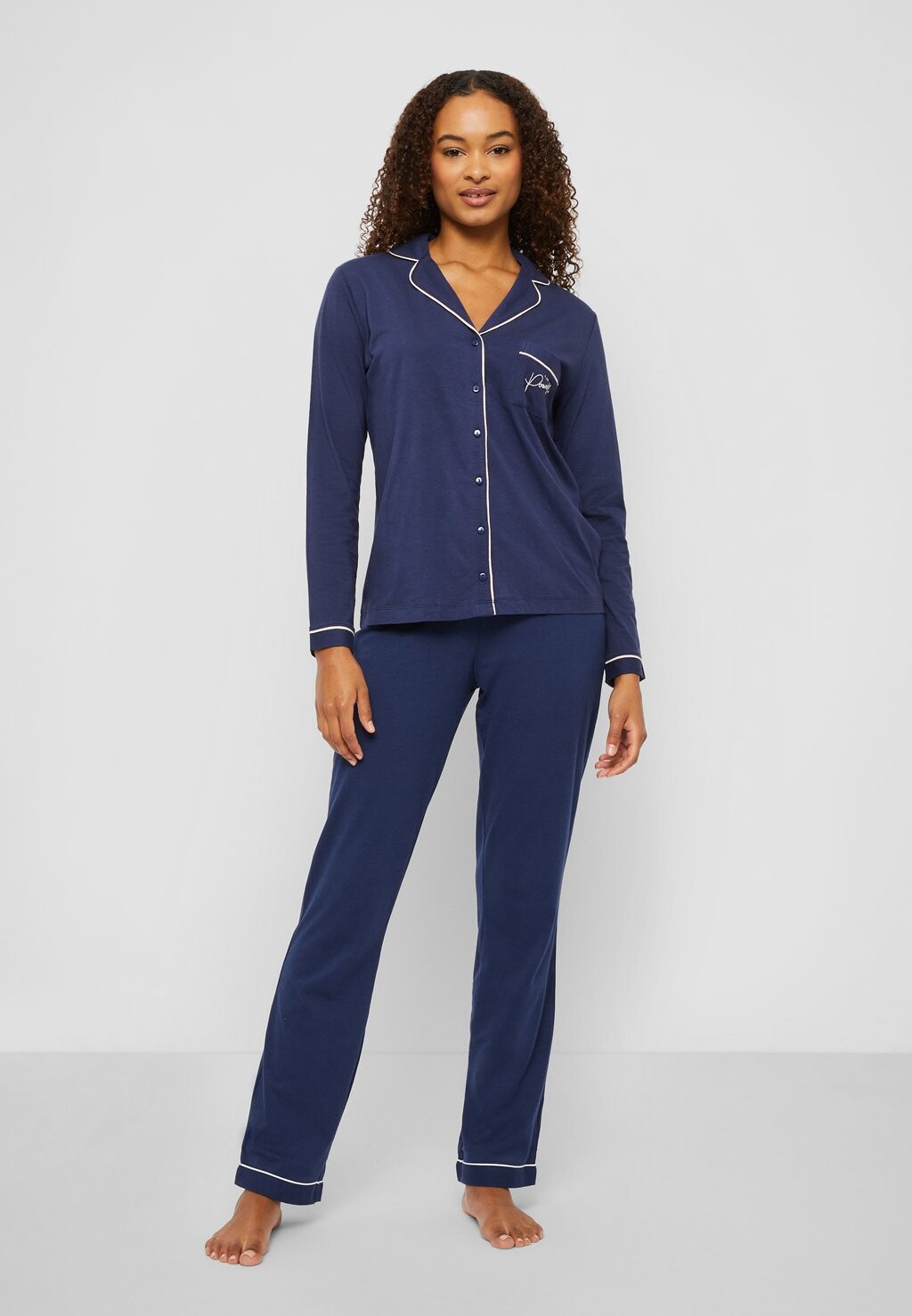 

Пижама VIVANCE PYJAMA LASCANA, темно-синий