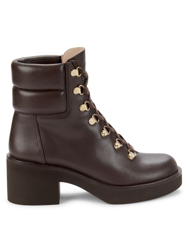 

Походные ботинки из кожи Сассекс Stuart Weitzman, цвет Walnut Tone