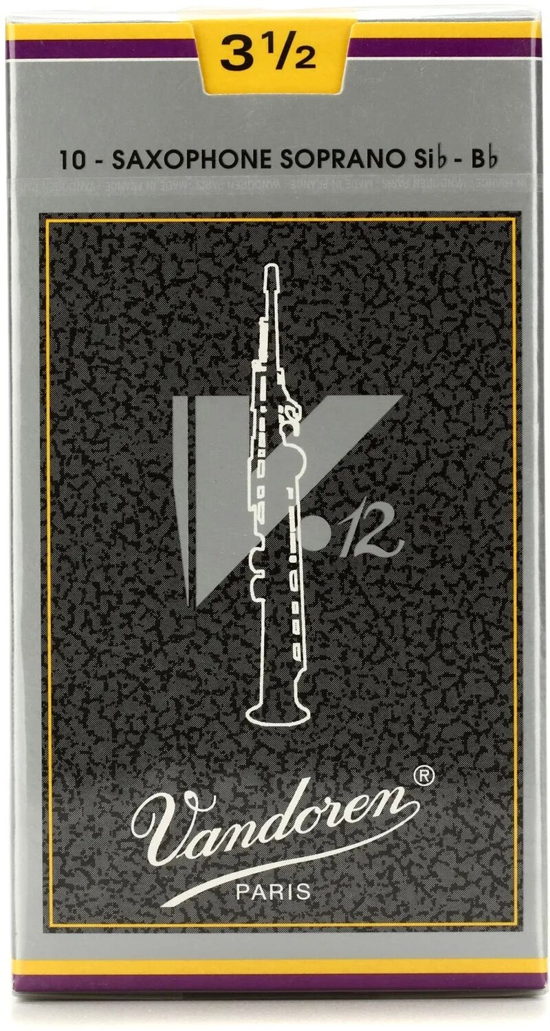 

Vandoren SR6035 — Трости для саксофона-сопрано V12 — 3,5 (10 шт.)