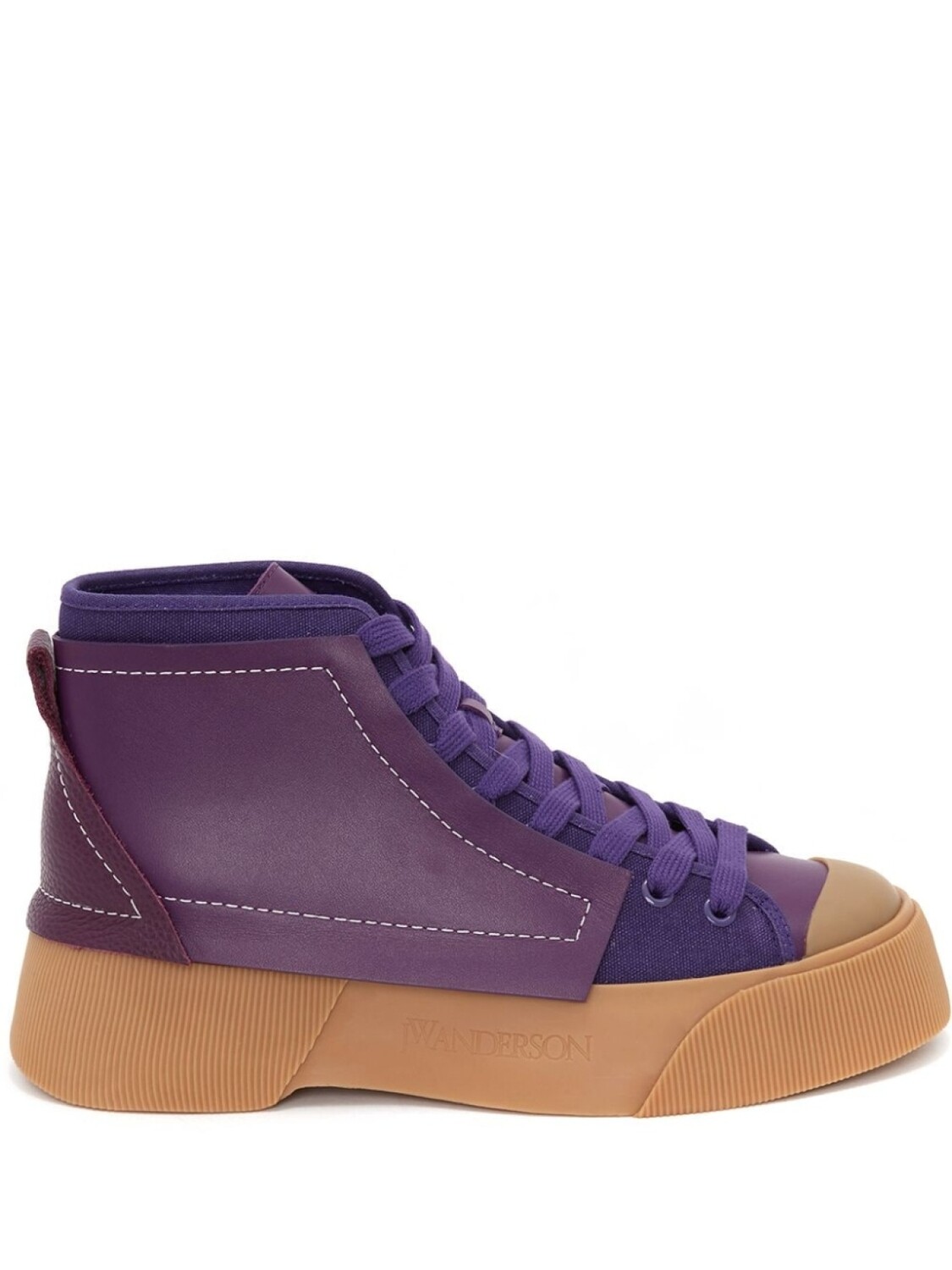 

JW Anderson высокие кеды со вставками, фиолетовый