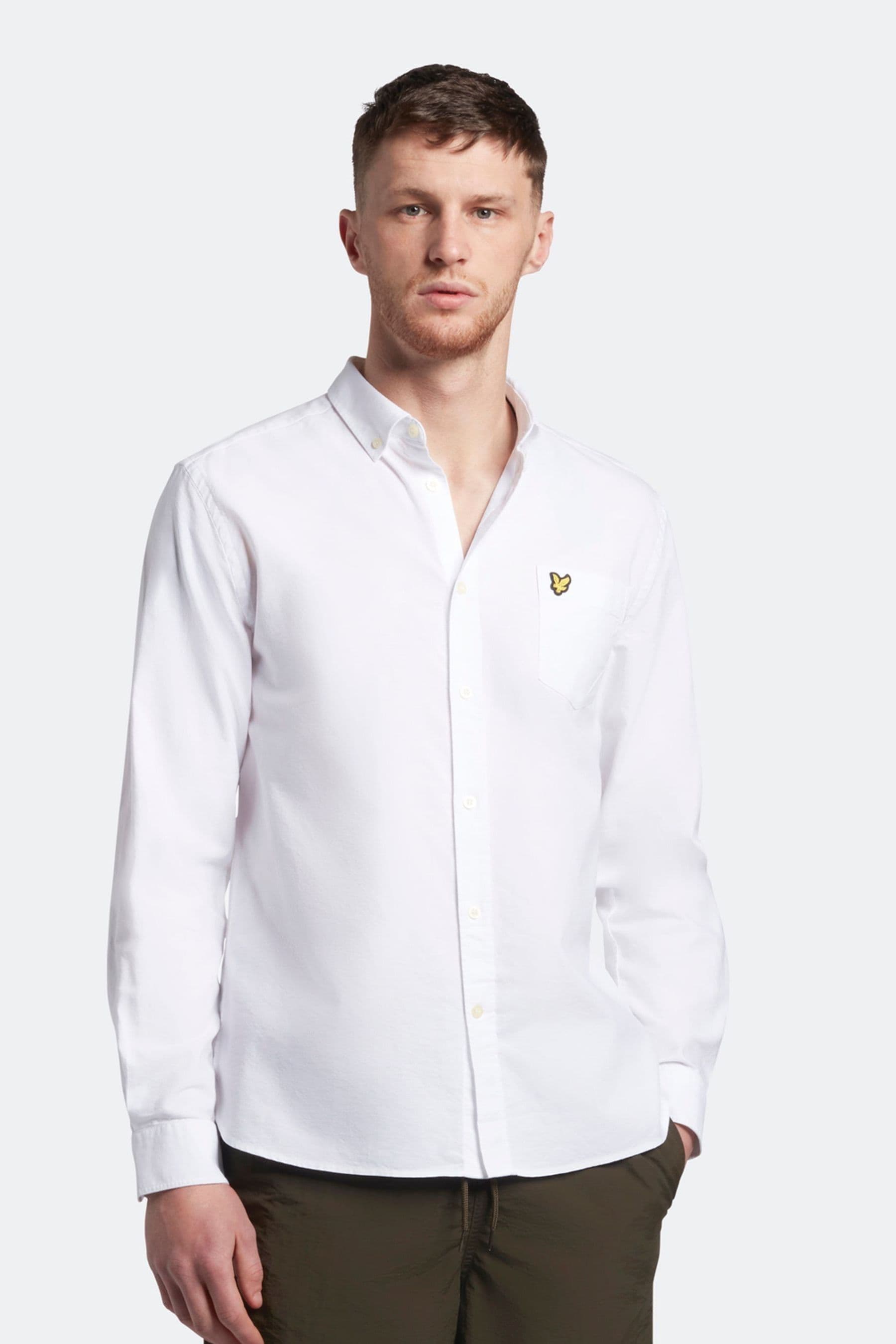 

Оксфордская рубашка больших размеров Lyle & Scott, белый