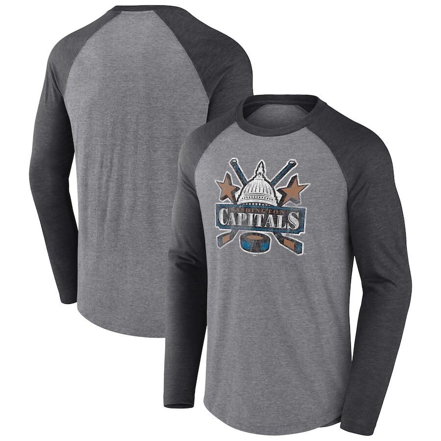 

Футболка с длинным рукавом Fanatics Branded Washington Capitals, серый