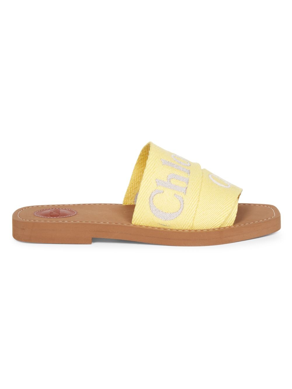 

Сандалии с логотипом Woody Chloé, желтый