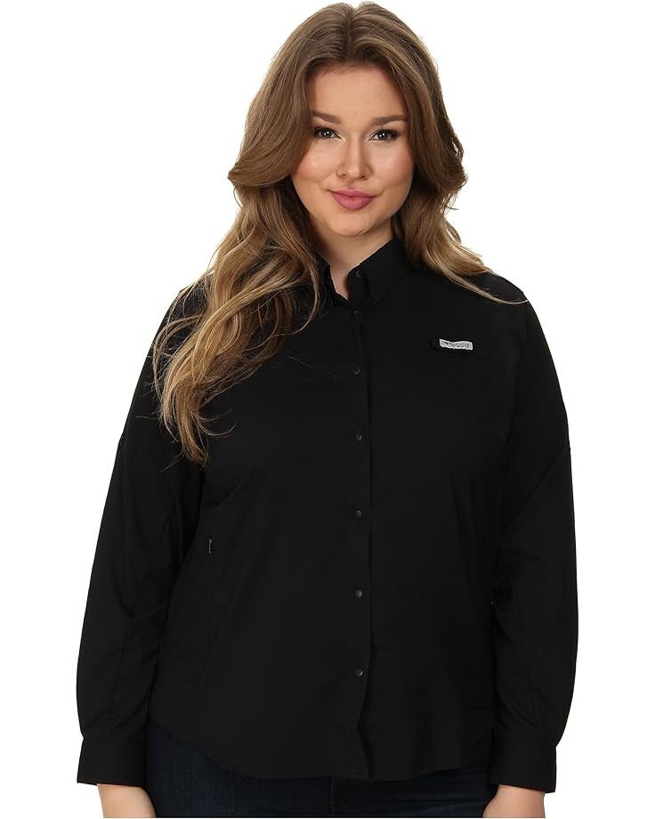 

Рубашка Columbia Plus Size Tamiami II L/S Shirt, черный