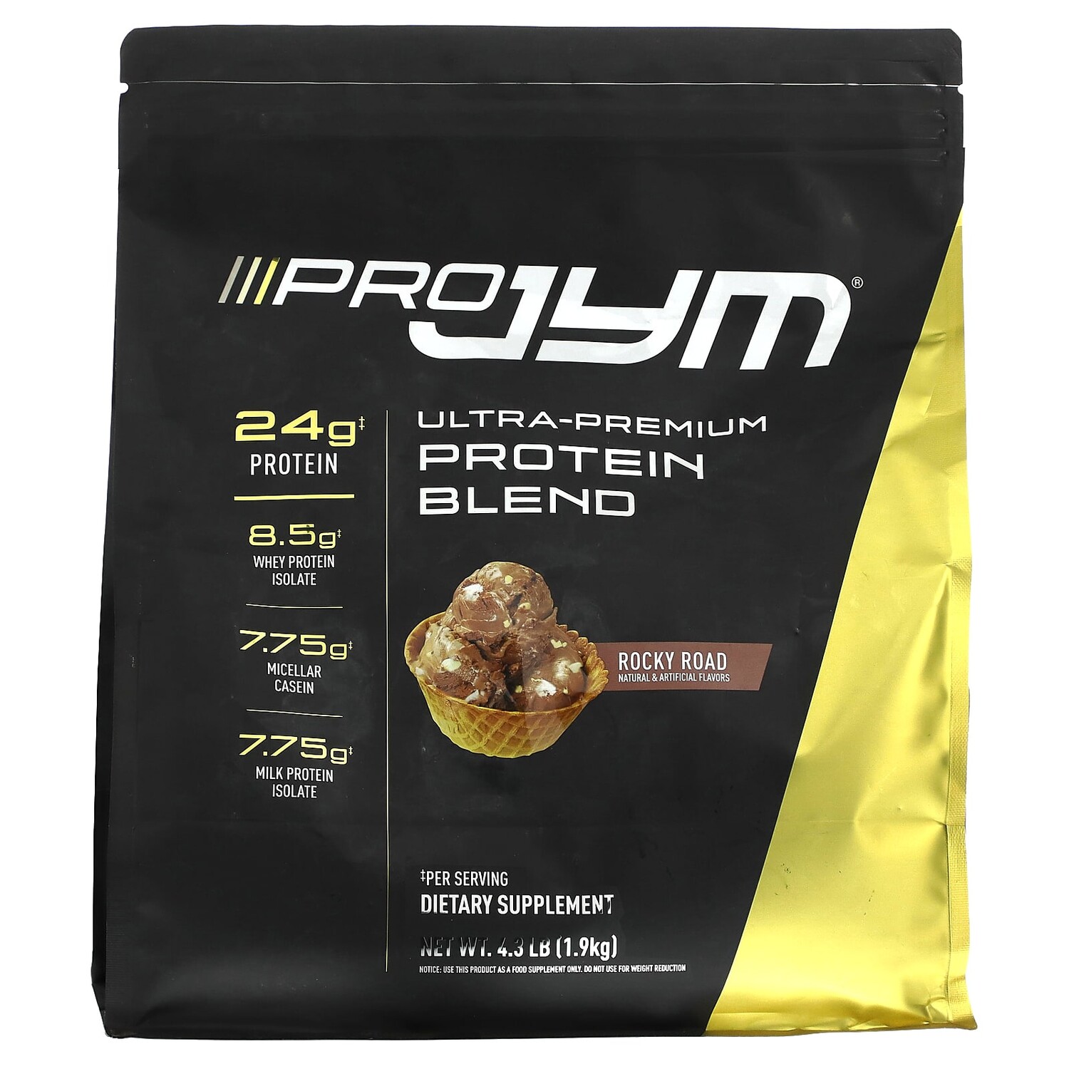 

Pro JYM, протеиновая смесь ультрапремиального качества, Rocky Road, 1,9 кг (4,3 фунта), JYM Supplement Science