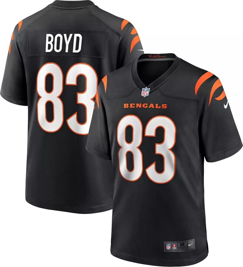 

Мужское джерси Nike Cincinnati Bengals Tyler Boyd #83, черный игровой цвет