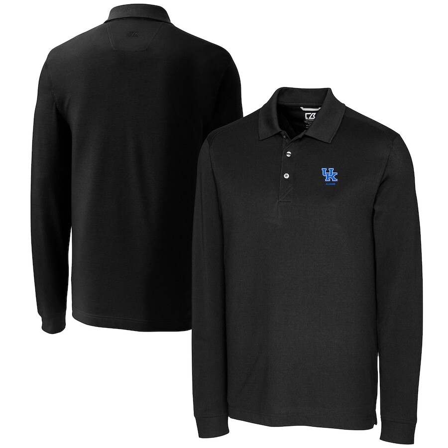 

Поло с длинным рукавом Cutter & Buck Kentucky Wildcats, черный