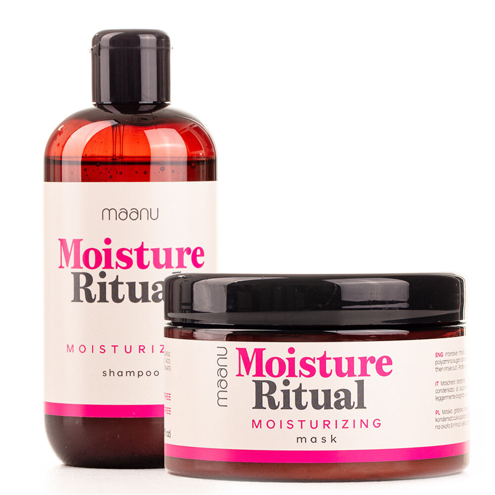 Набор: шампунь для волос Maanu Moisture Ritual, 250 мл увлажняющий крем для блеска волос r co high dive moisture