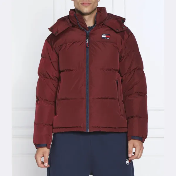 

Пуховик стандартного кроя Tommy Hilfiger, бургунди
