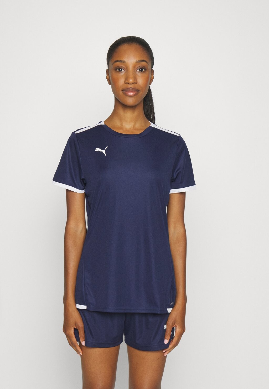 

Футболка с принтом Puma, темно-синий