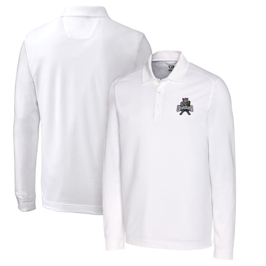 

Поло с длинным рукавом Cutter & Buck Utah State Aggies, белый