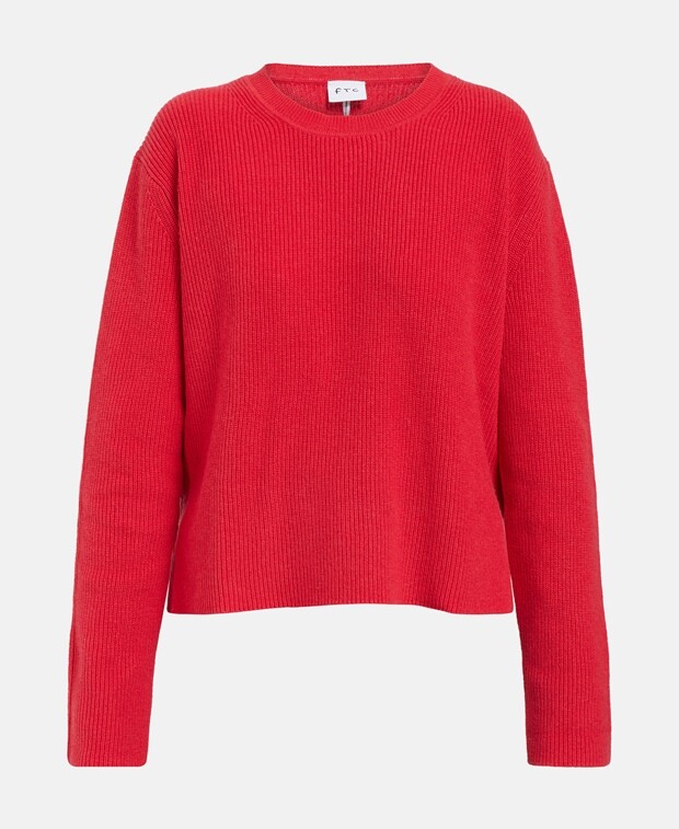 

Трикотажный пуловер органик FTC Cashmere, фуксия