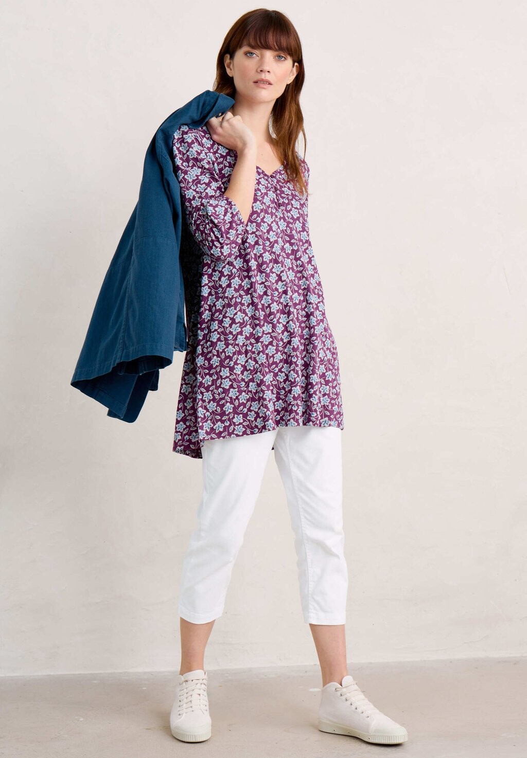 

Топ с длинными рукавами WREN THREE QUARTER SLEEVE Seasalt Cornwall, фиолетовый