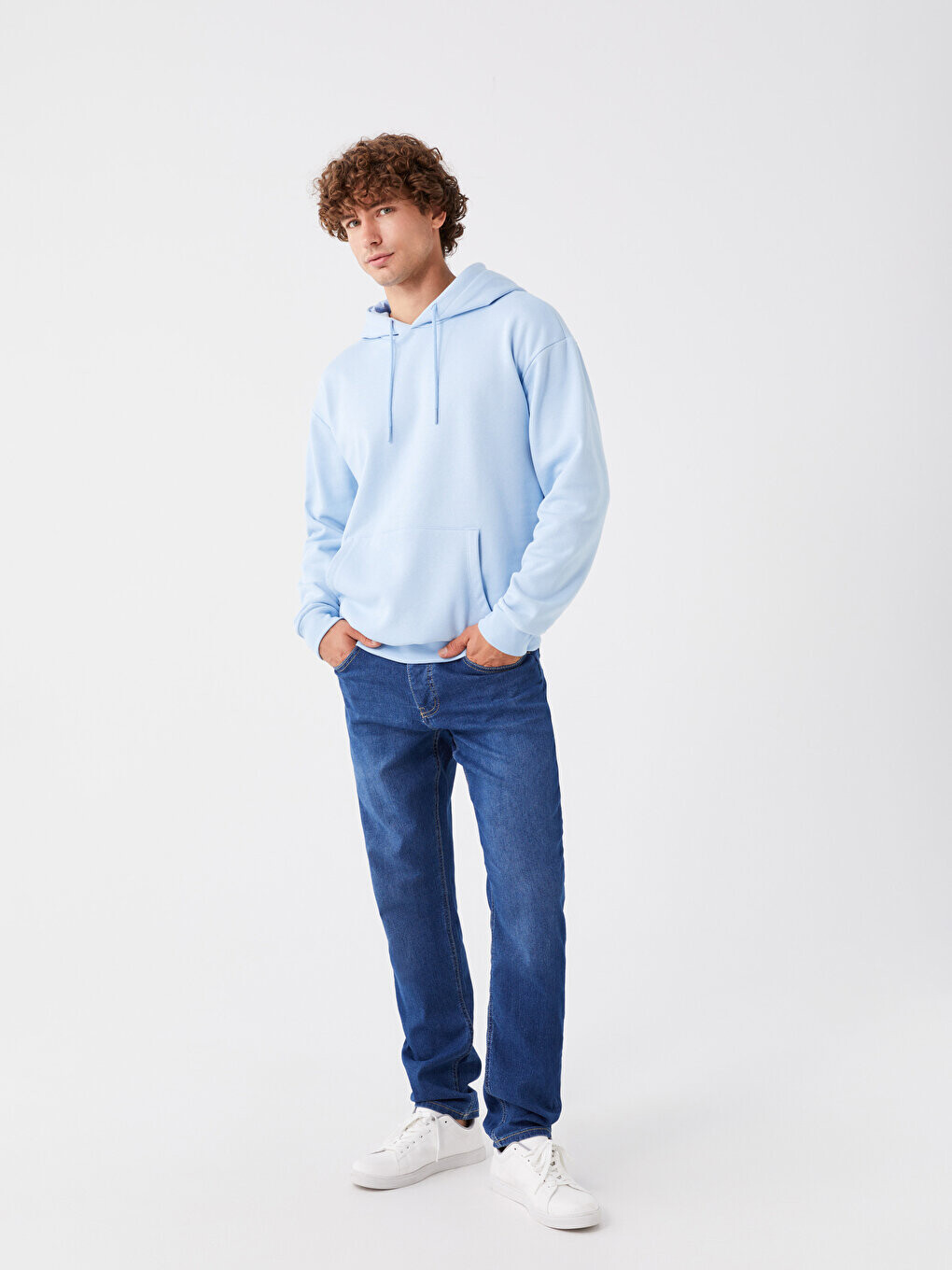 

Мужские джинсовые брюки 750 Slim Fit LCW ECO, среднее индиго родео