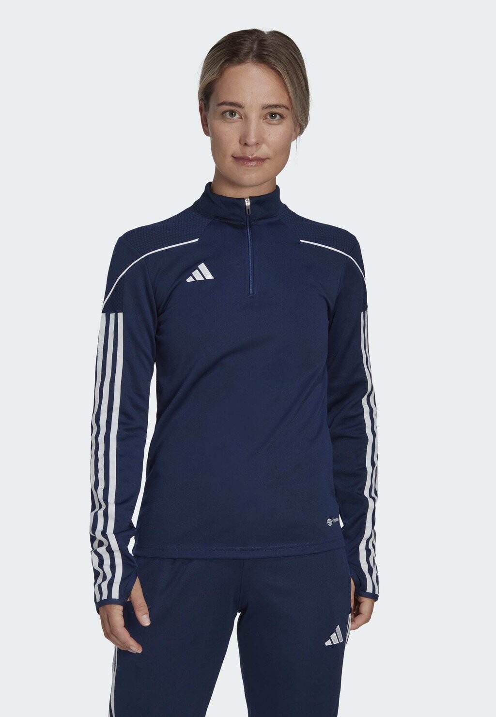 

Рубашка с длинным рукавом Adidas, темно-синий