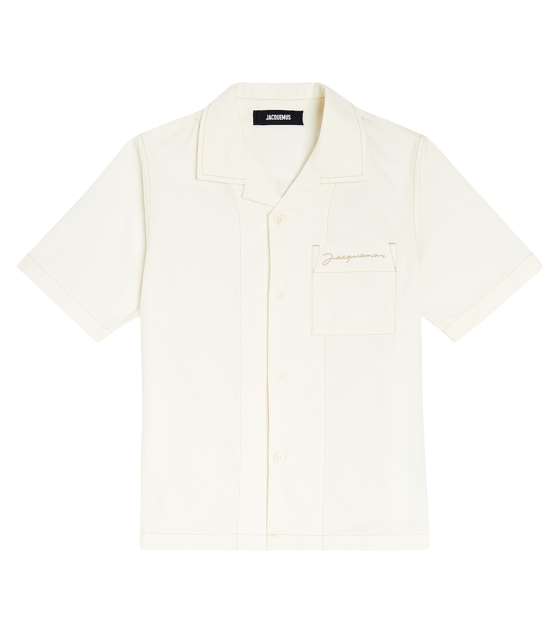 цена Джинсовая рубашка le chemise Jacquemus Enfant, белый