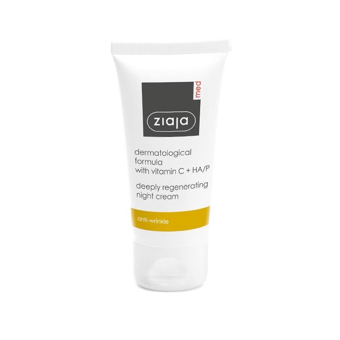 Ночной крем Antiarrugas crema de noche regeneradora con vitamina C y HA/P Ziaja, 50 ml регенерирующий ночной крем против морщин для любого типа кожи clarins extra firming 50 мл