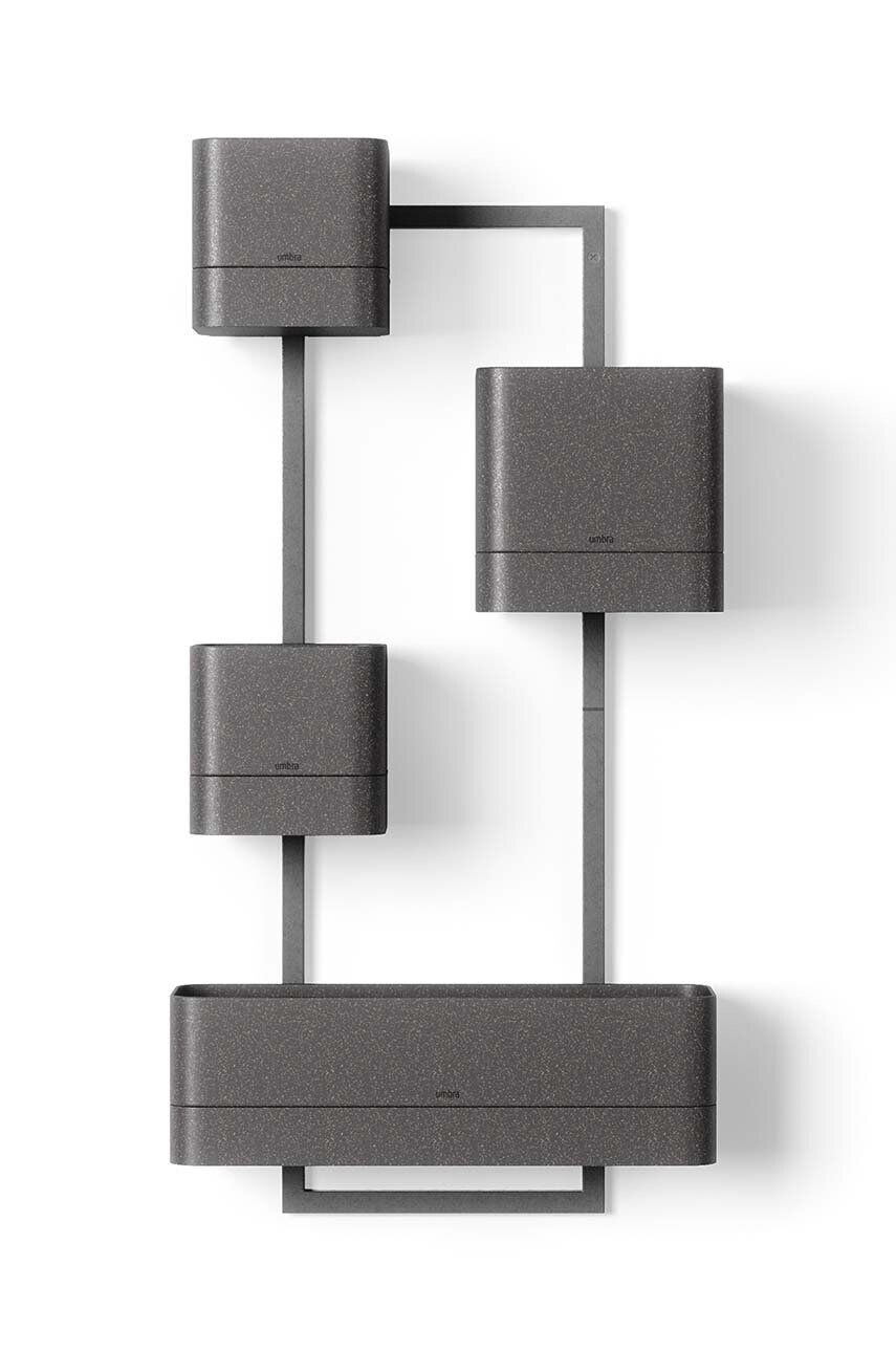 

Набор настенных цветочных горшков Umbra Cubiko, черный