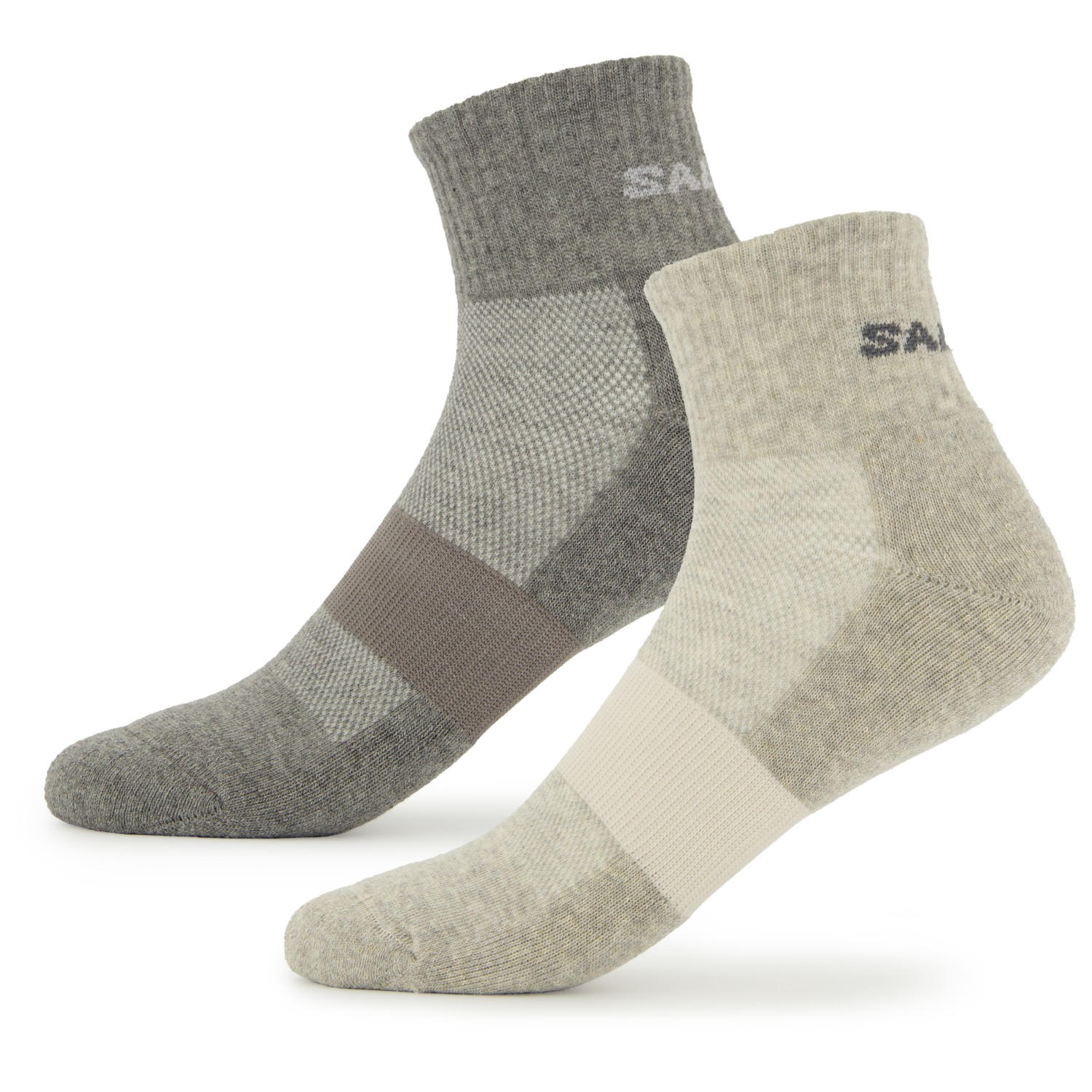 Многофункциональные носки Salomon Evasion Ankle 2 Pack, цвет Light Grey/Heather Medium
