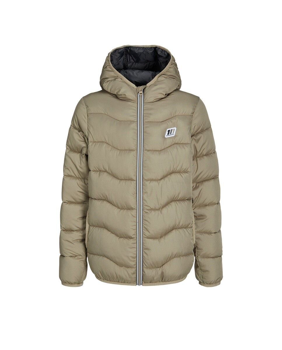 

Пуховик для мальчика с капюшоном Jack & Jones, бежевый