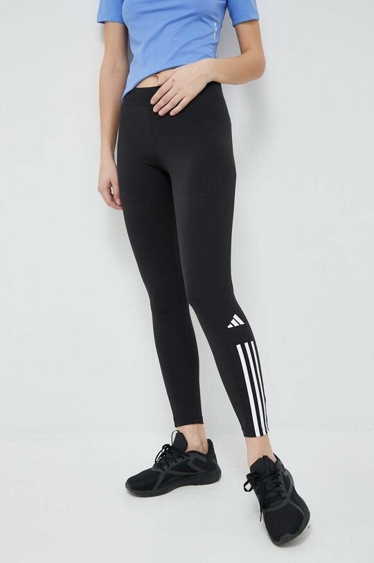 

Хлопковые тренировочные леггинсы Train adidas, черный