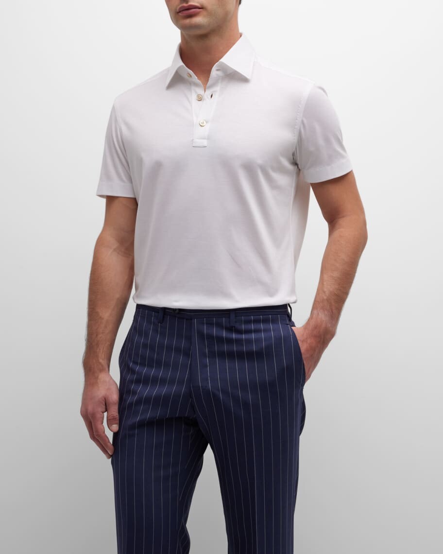 

Мужская хлопковая рубашка поло Kiton