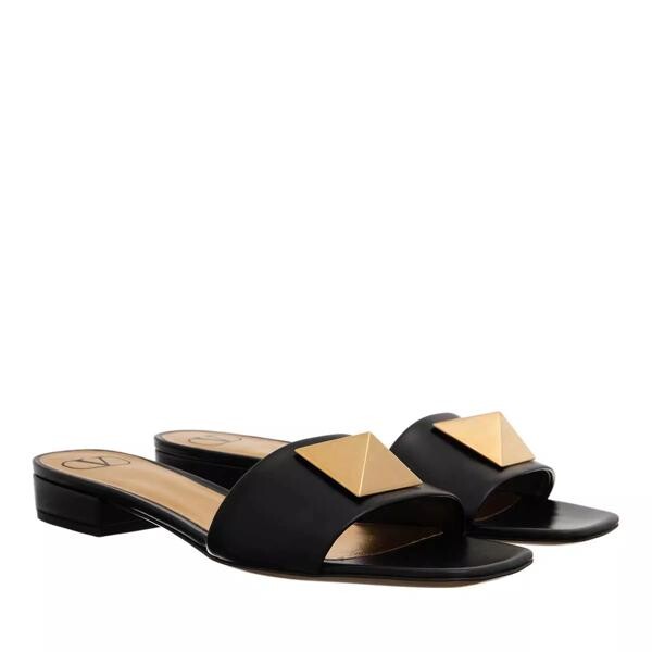 

Сандалии flat one stud mule Valentino Garavani, черный