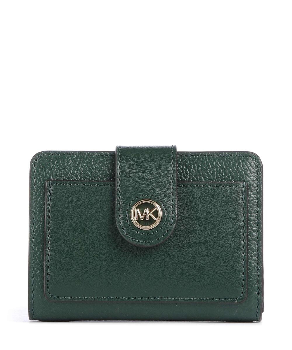 

Кошелек mk с подвесками из зернистой яловой кожи Michael Kors, зеленый