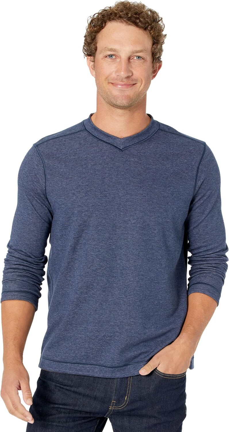 

Свитер Reversible Long Sleeve V-Neck Johnston & Murphy, цвет Navy/Brown